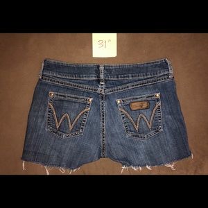 Wrangler Distressed jean shorts